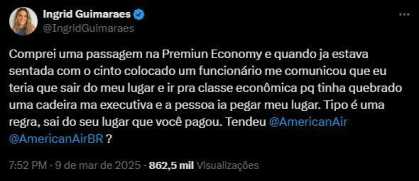 Ingrid Guimarães denuncia constrangimento com companhia aérea