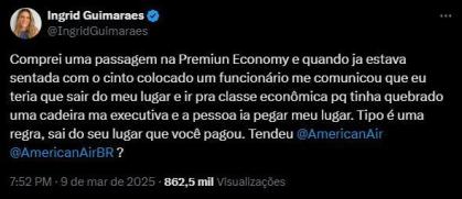 Ingrid Guimarães denuncia constrangimento com companhia aérea