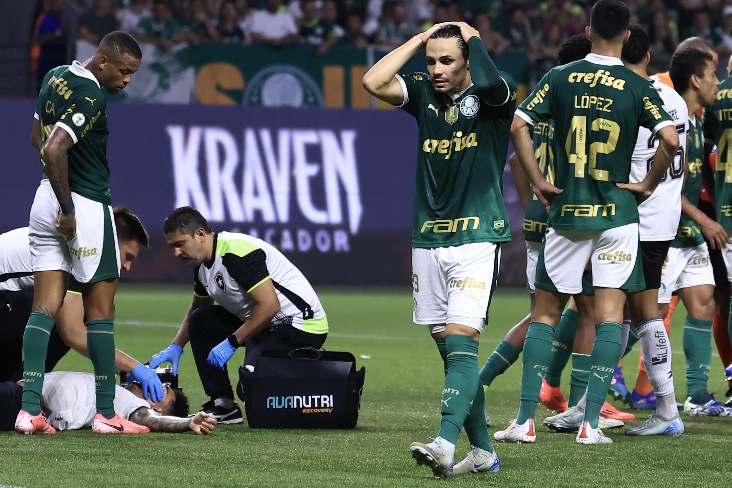 Palmeiras sente abalo e cai na 'pilha' do Botafogo no Brasileiro