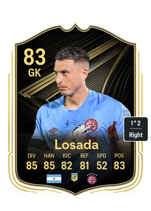 Carta TOTW de Nahuel Losada