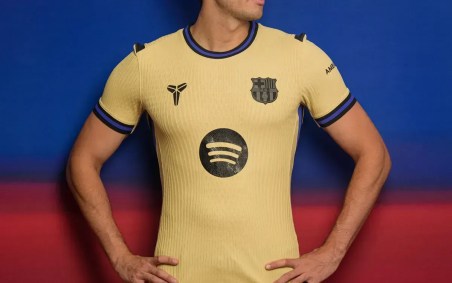 Novo uniforme do Barcelona em parceria com a marca de Kobe Bryant