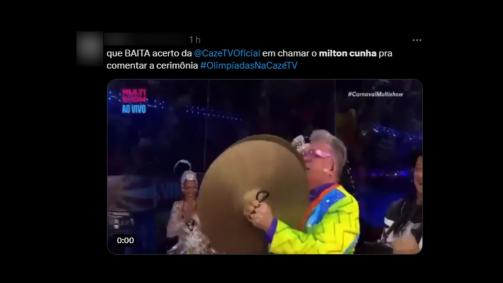 Web reage a comentários de Milton Cunha na cerimônia de abertura dos Jogos Olímpicos