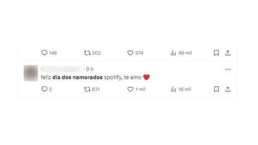 Prints de memes sobre o Dia dos Namorados retirados do X, antigo Twitter