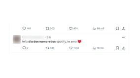 Prints de memes sobre o Dia dos Namorados retirados do X, antigo Twitter