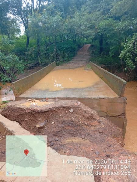 Danos em Claro dos Poções-MG após a temporal