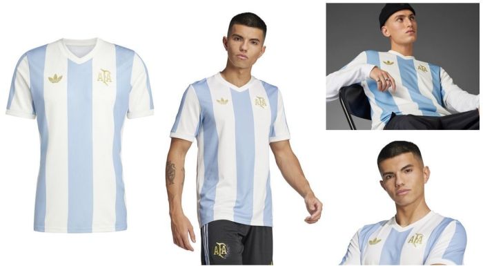 Camiseta Argentina Adidas Comemorativa 1974 Masculina - POR: R$ 299,99 / até 12x de R$ 50,00 sem juros