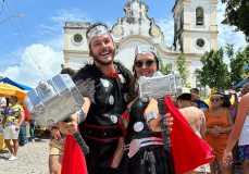 Round 6, Thor e mais: Fátima Bernardes e Túlio mostram criatividade nas fantasias de Carnaval