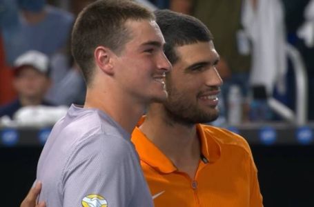 João Fonseca e Carlos Alcaraz, em Miami