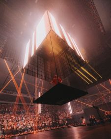 Billie Eilish durante nova turnê