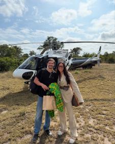 Sabrina Sato e Nicolas Prattes em lua de mel