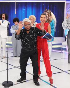Gonçalo Roque com Patrícia Abravanel e Silvio Santos