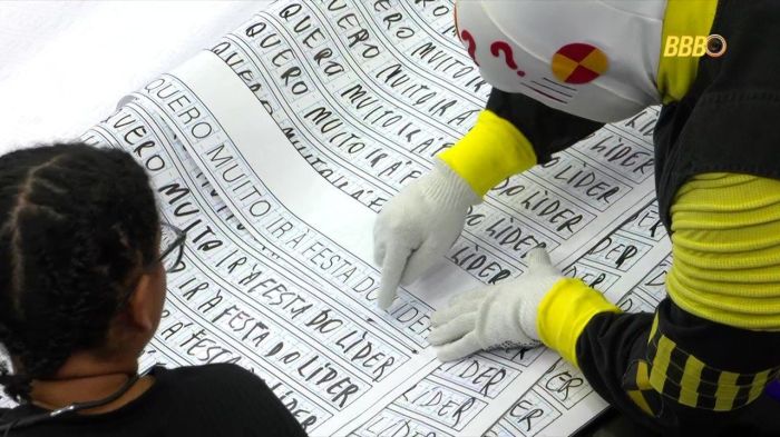 Milena fez o desafio da maneira errada