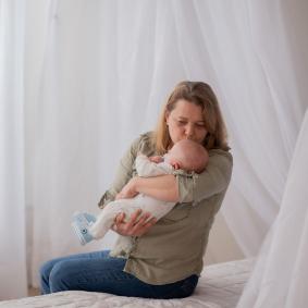 Isabel Veloso, mãe e filho
