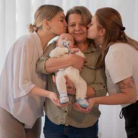 Isabel Veloso, mãe e filho