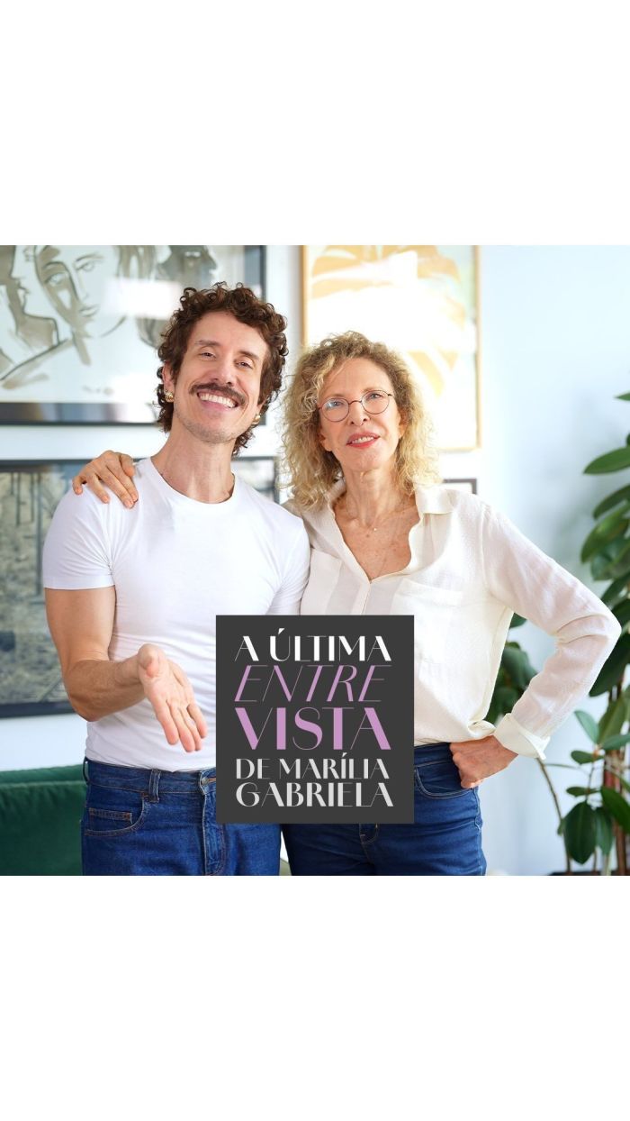 Marília Gabriela e o filho Theodoro