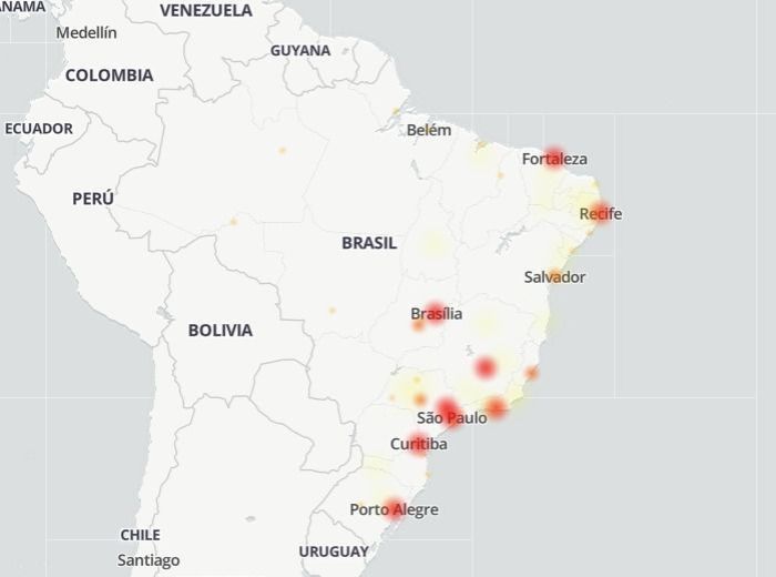 Além do aplicativo, usuário também não consegue acessar o site da empresa Além do aplicativo, usuário também não consegue acessar o site da empresa