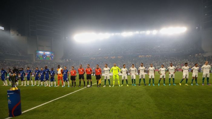 Jogo entre Palmeiras e Chelsea em 2022