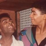 Gilberto Gil com os filhos Preta e Pedro Gil