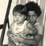 Gilberto Gil com os filhos Preta e Pedro Gil
