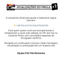 Nota oficial divulgada pelo podcast "Os Três Elementos"