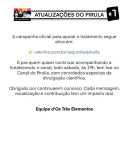 Nota oficial divulgada pelo podcast "Os Três Elementos"