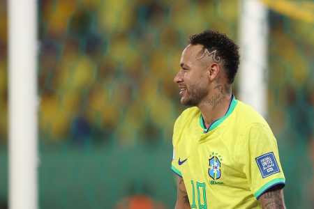 Neymar em ação pelo Brasil em 2023