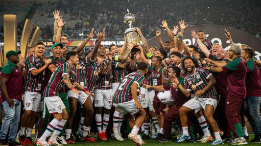 John Kennedy comemora o gol do título da Libertadores