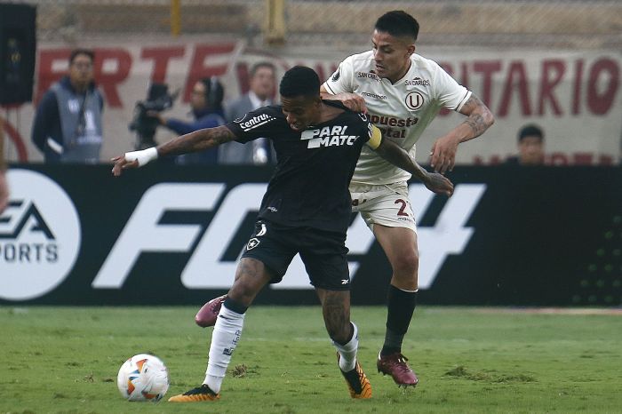 Tchê Tchê em ação na partida entre Botafogo e Universitario, em Lima, pela Libertadores Tchê Tchê em ação na partida entre Botafogo e Universitario, em Lima, pela Libertadores