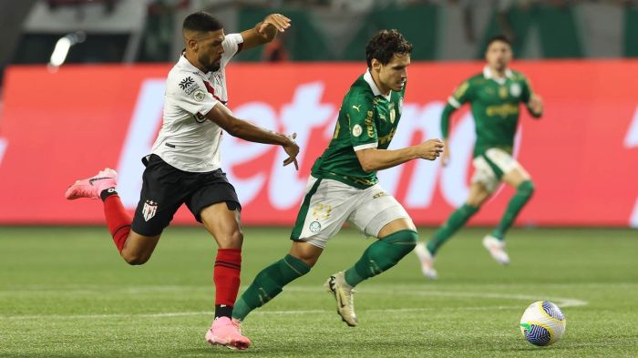 Palmeiras bateu o Atlético-GO no primeiro turno por 3 a 1