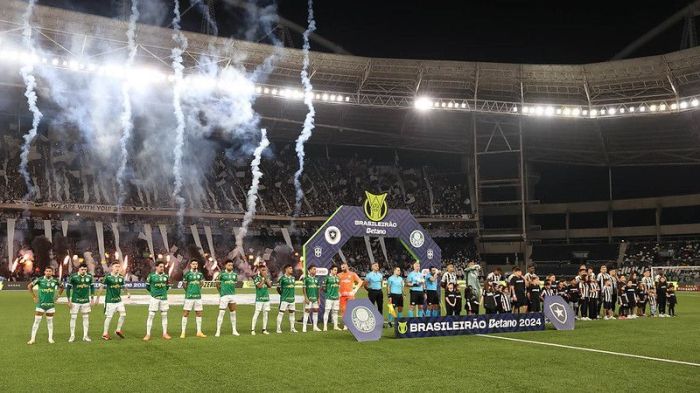 Botafogo venceu o Palmeiras no primeiro turno