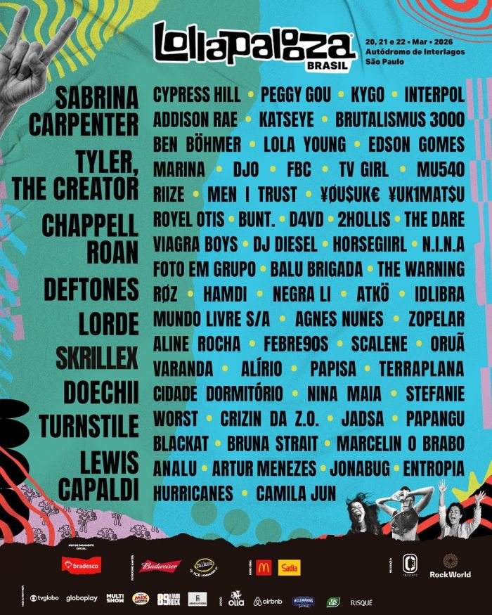 Lineup completo Lollapalooza 2026