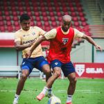 Zubeldía testa diferentes escalações em treino do São Paulo