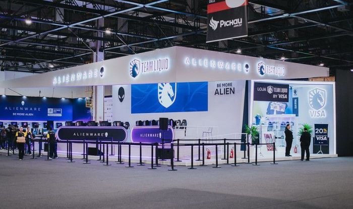 Estande da Team Liquid na BGS 2024