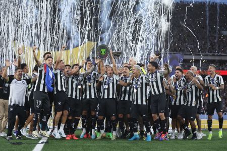 Botafogo ergue a taça de campeão brasileiro de 2024; veja fotos