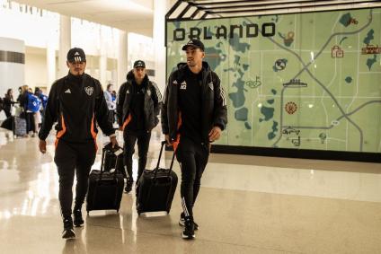 Jogadores do Atlético durante viagem para os EUA para atividades da pré-temporada