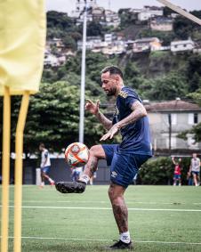 O primeiro treino de Neymar no retorno ao Santos
