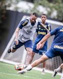 O primeiro treino de Neymar no retorno ao Santos