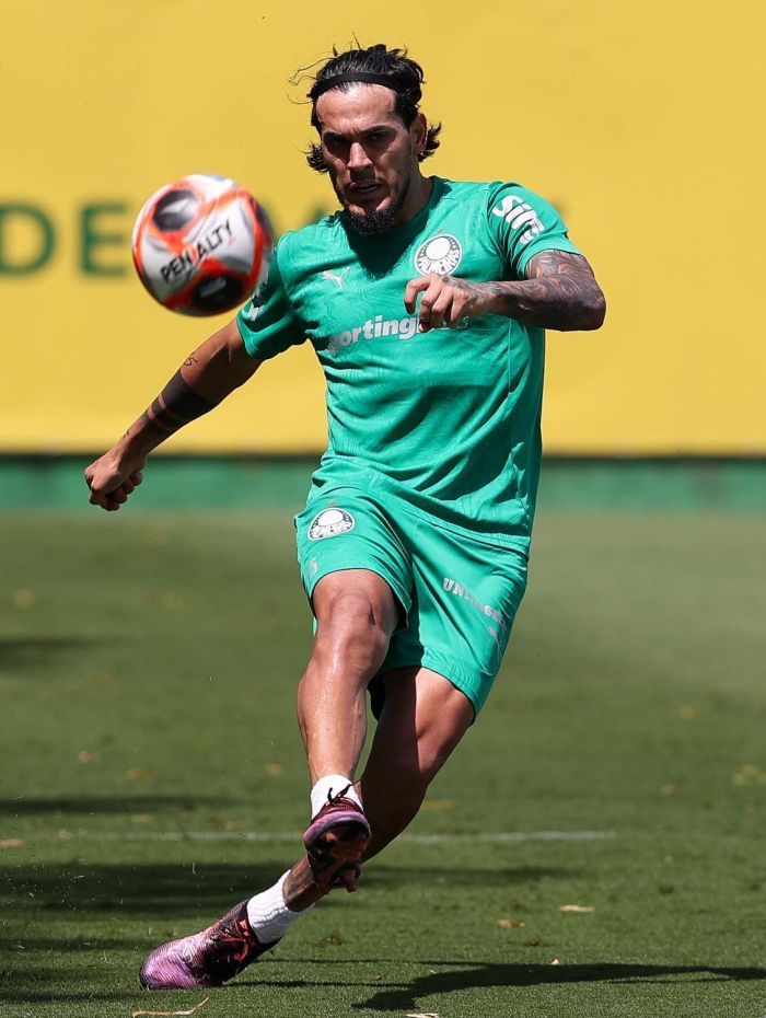 Gustavo Gómez se recupera de lesão muscular e treinou com o grupo Gustavo Gómez se recupera de lesão muscular e treinou com o grupo