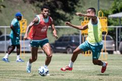 Imagens do treino do Cruzeiro, nesta segunda-feira (10), na Toca da Raposa II