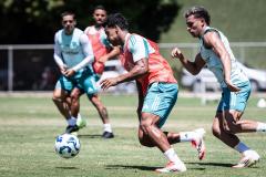 Imagens do treino do Cruzeiro, nesta segunda-feira (10), na Toca da Raposa II