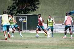 Imagens do treino do Cruzeiro, nesta segunda-feira (10), na Toca da Raposa II