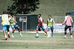 Imagens do treino do Cruzeiro, nesta segunda-feira (10), na Toca da Raposa II