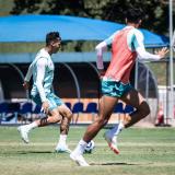 Imagens do treino do Cruzeiro, nesta segunda-feira (10), na Toca da Raposa II