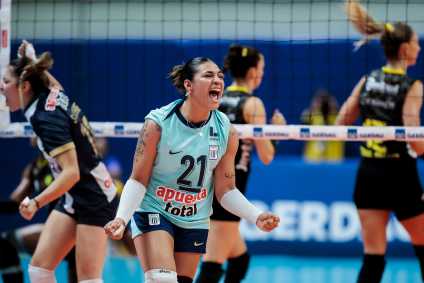 Veja fotos da vitória do Praia Clube sobre o Alianza Lima na final do Sul-Americano Feminino de Vôlei