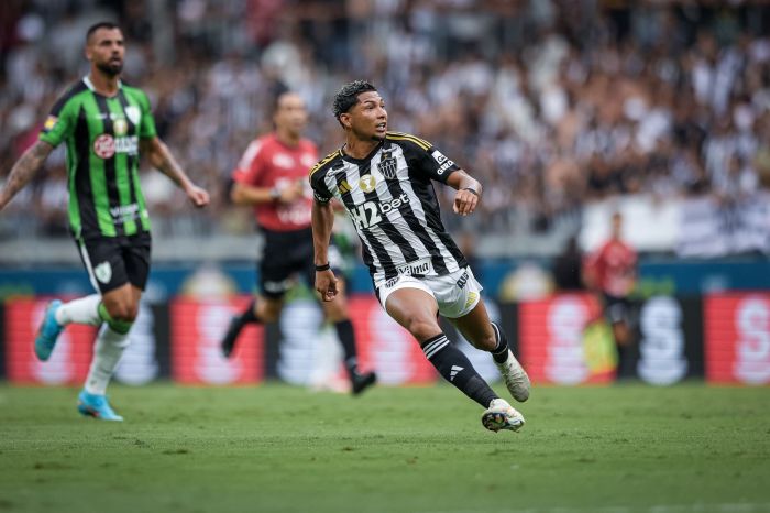 Rony durante a final do Campeonato Mineiro, entre Atlético e América