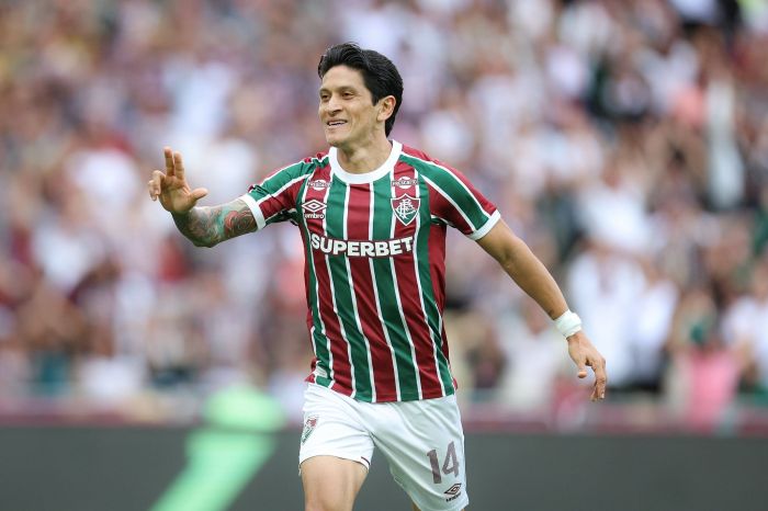 Fluminense x Fortaleza: Germán Cano vibra com gol no Maracanã