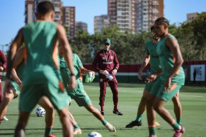 Primeiro treino de Zubeldía no comando do Fluminense