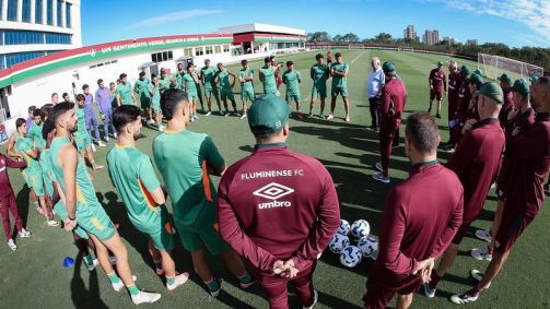 Primeiro treino de Zubeldía no comando do Fluminense