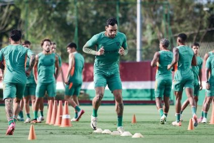 Primeiro treino de Zubeldía no comando do Fluminense