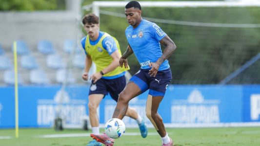 Jean Lucas durante treino do Bahia no CT Evaristo de Macedo